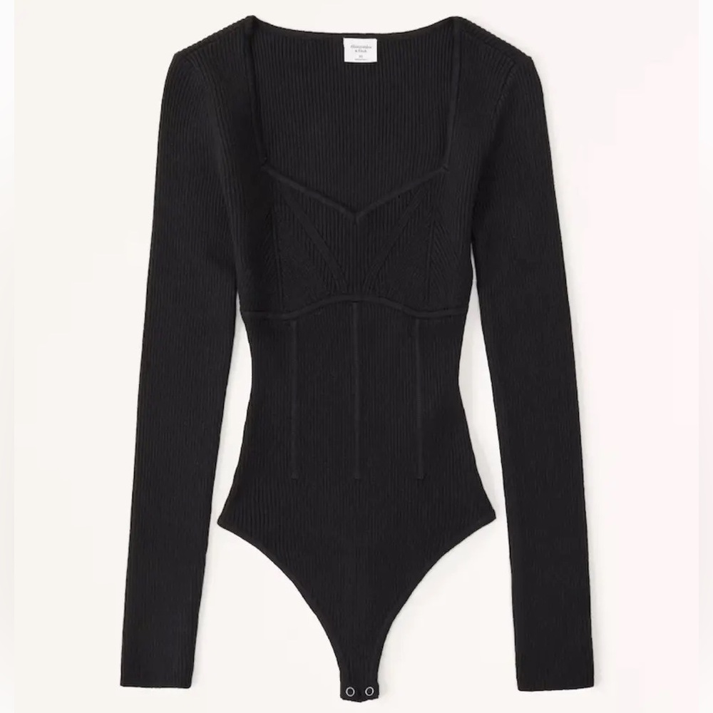 Abercrombie Corset Sweetheart Sweater Bodysuit